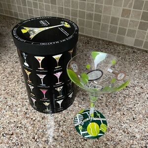 Tennis-tini Martini Glass by Lolita